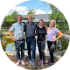 Austin life Chiropractic - team of four people standing together